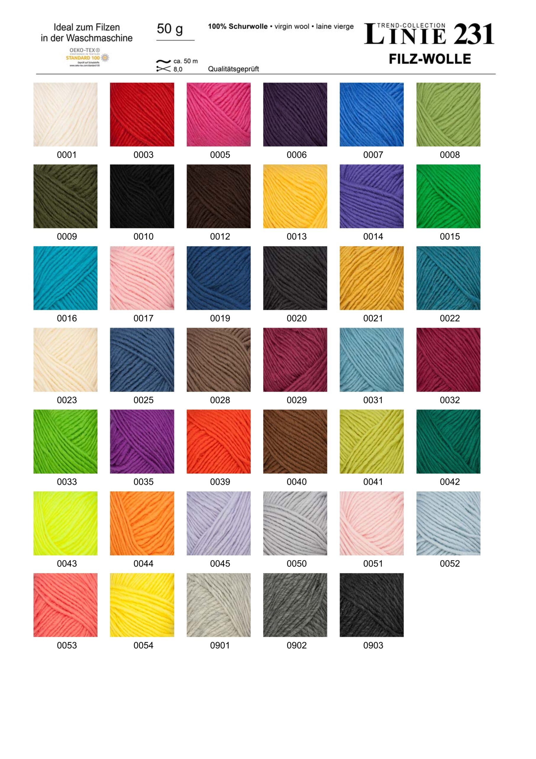 ONline-Klaus-Koch GmbH LINIE 231 FILZ - WOLLE