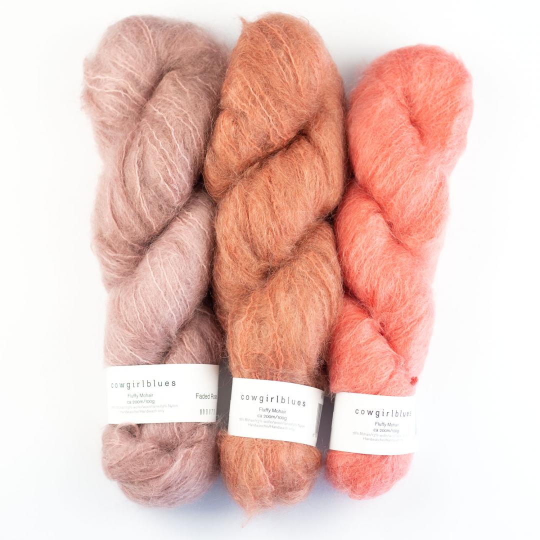 Kremke Handelsgesellschaft mbH Fluffy Mohair solids handgefärbt