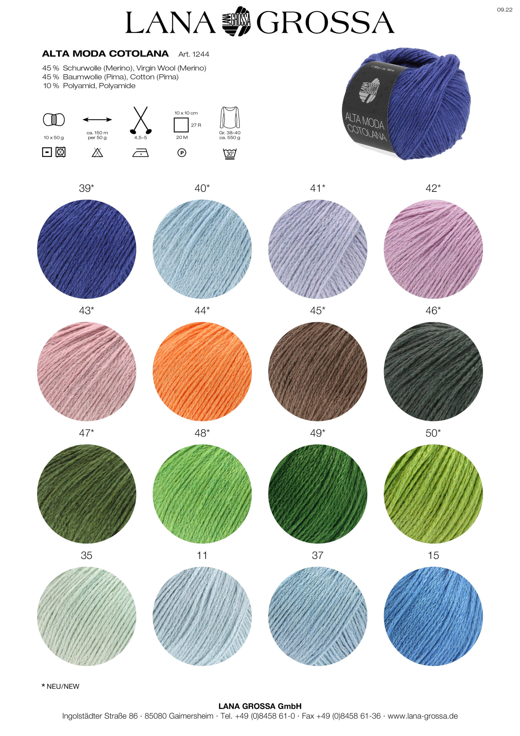 Lana Grossa ALTA MODA COTOLANA