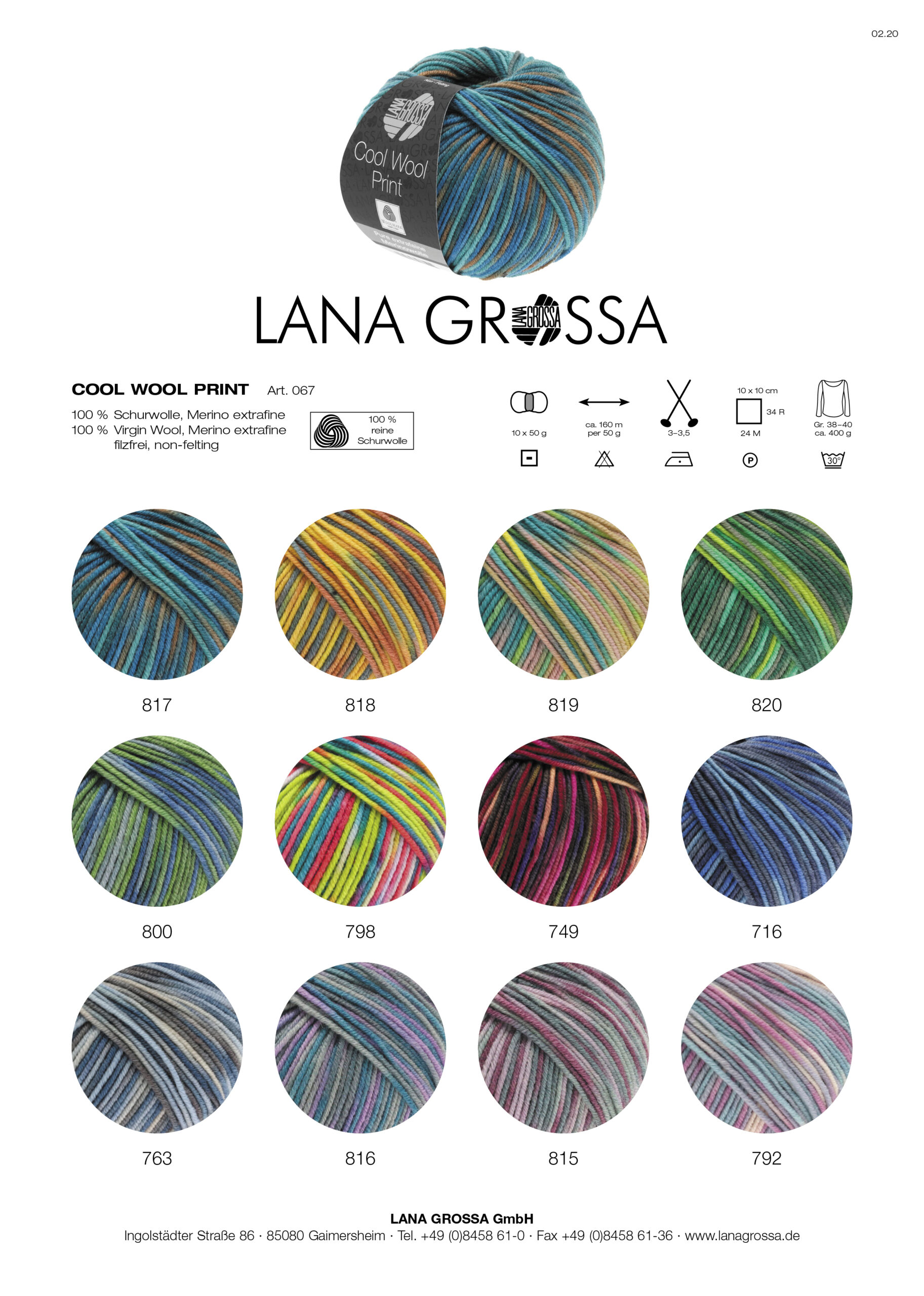 Lana Grossa COOL WOOL PRINT