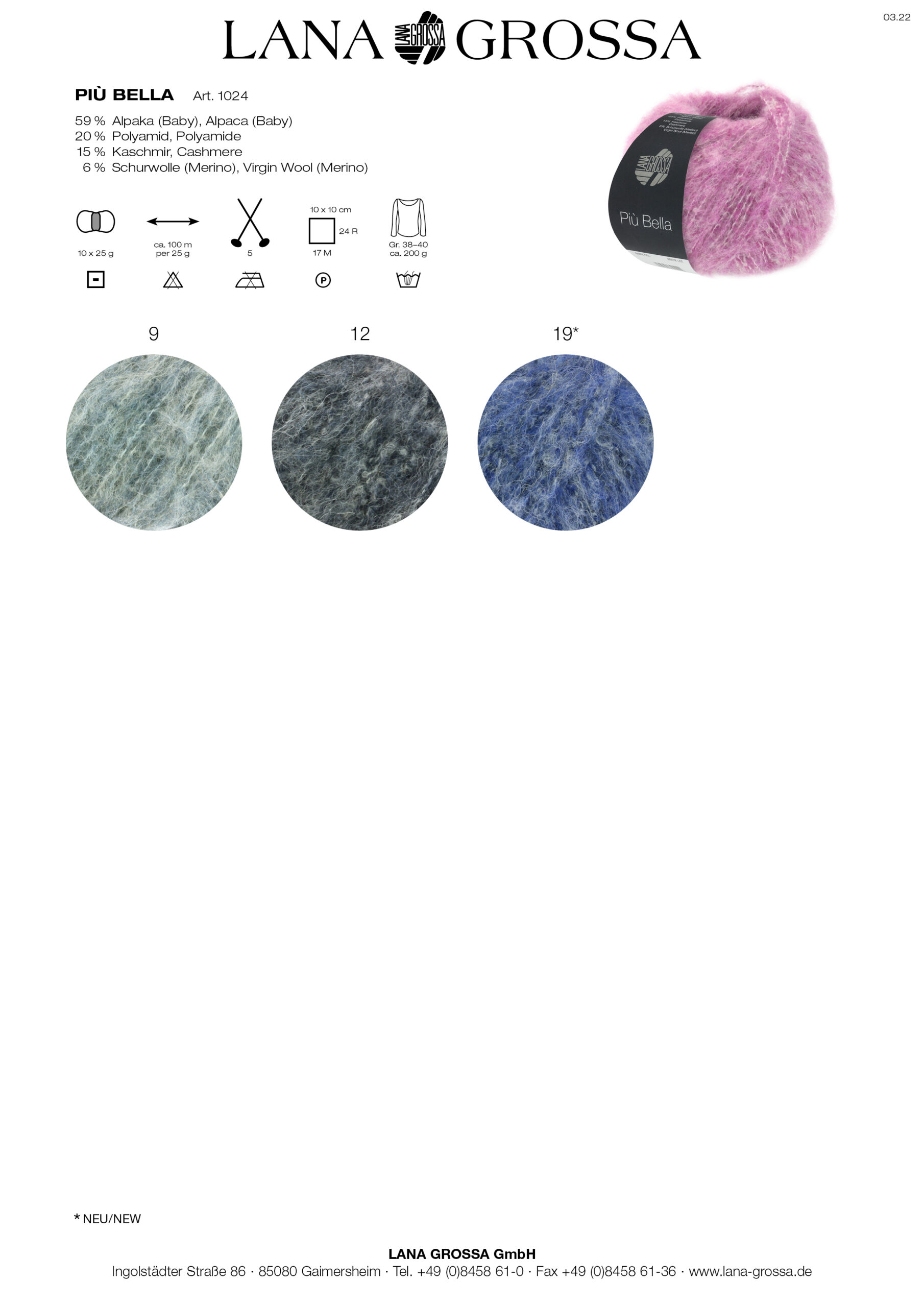 Lana Grossa PIÚ BELLA