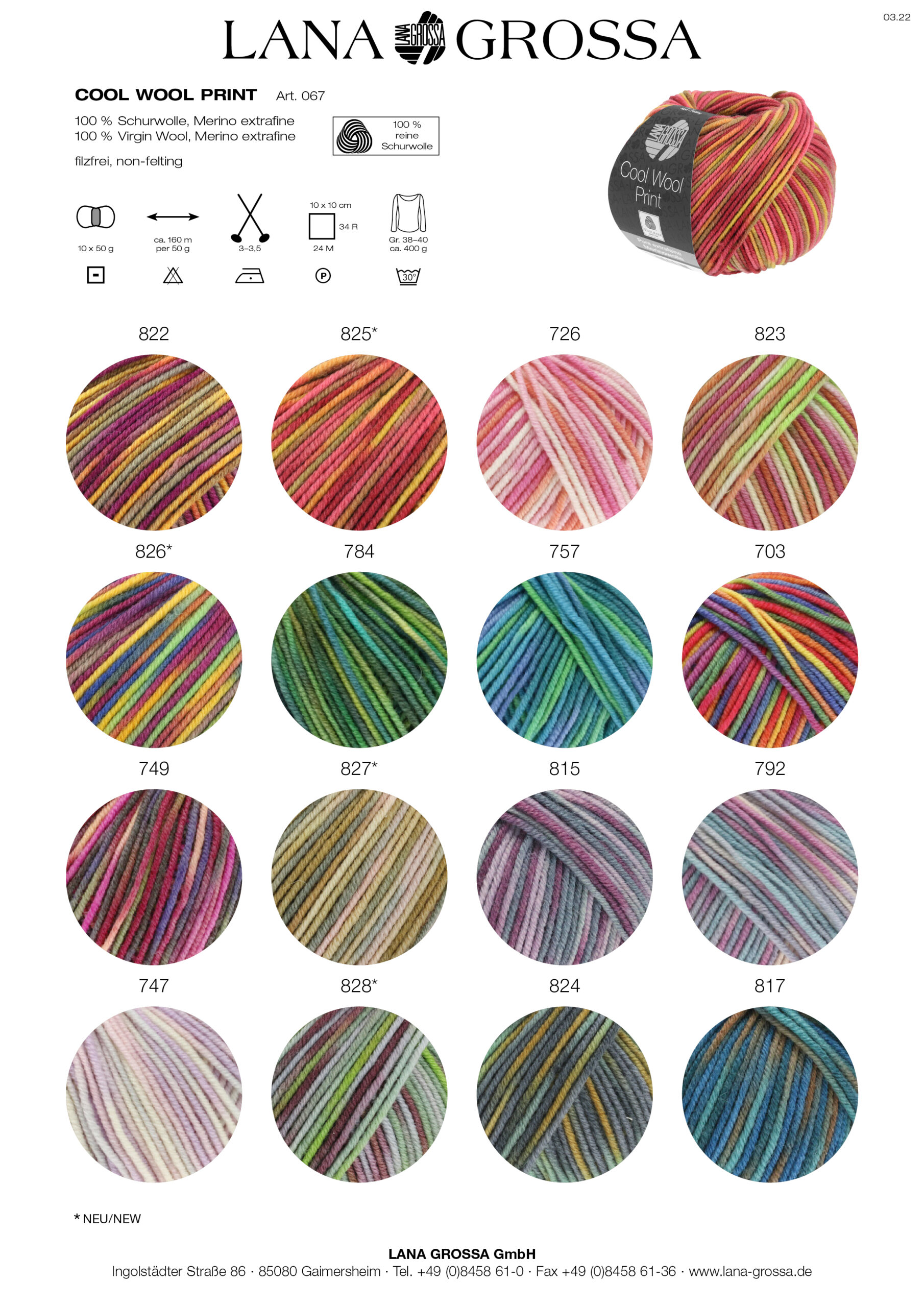 Lana Grossa COOL WOOL PRINT