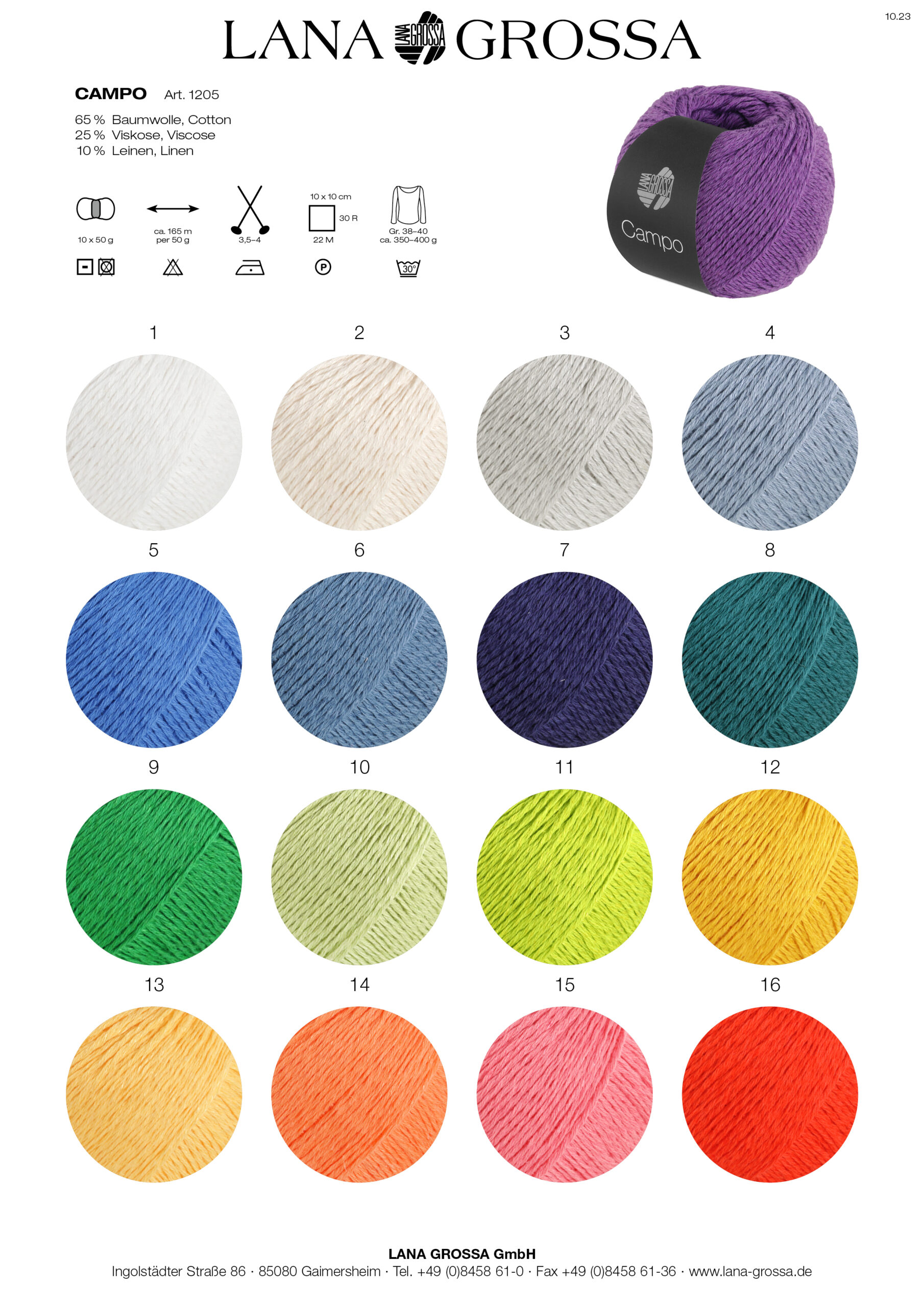 LANA GROSSA Mode mit Wolle Handels- und Vertriebs GmbH CAMPO