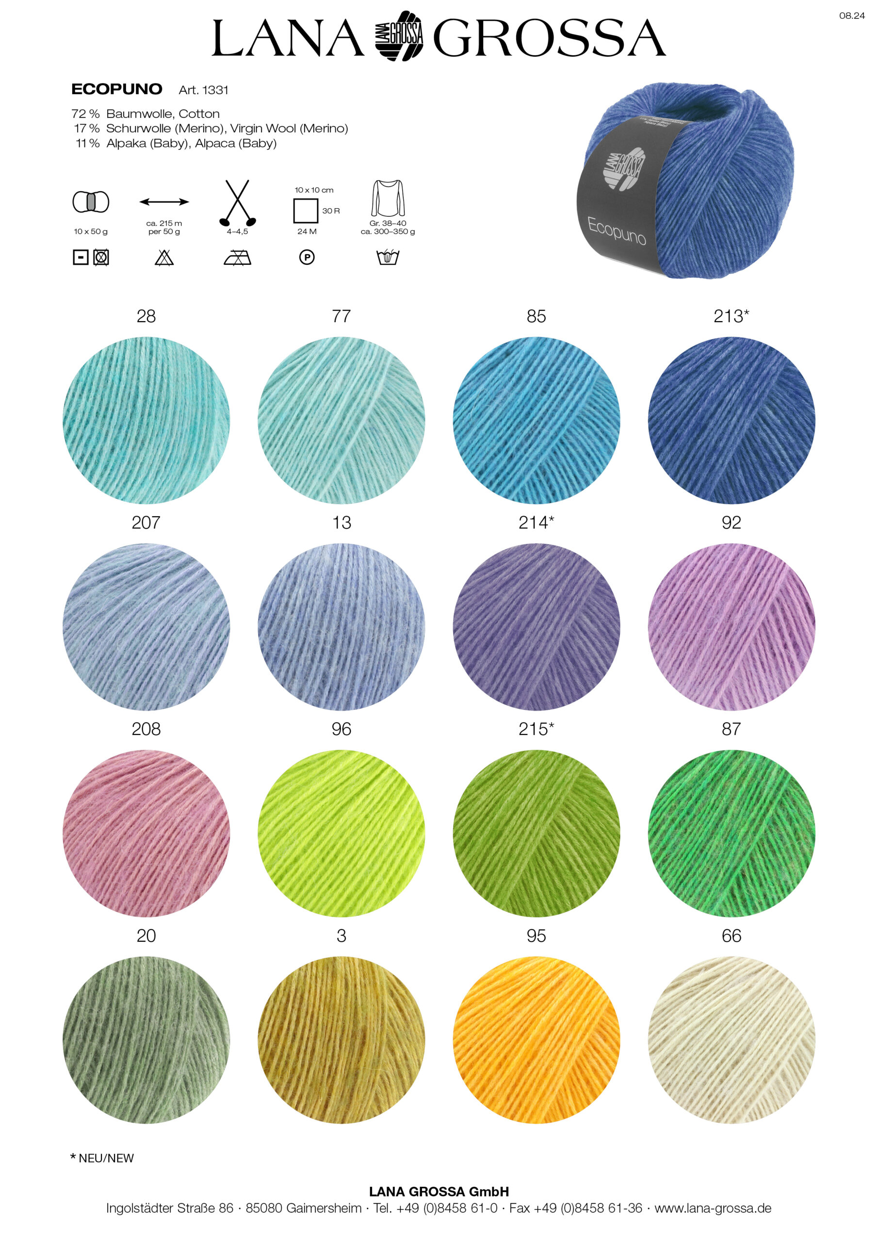 LANA GROSSA Mode mit Wolle Handels- und Vertriebs GmbH ECOPUNO
