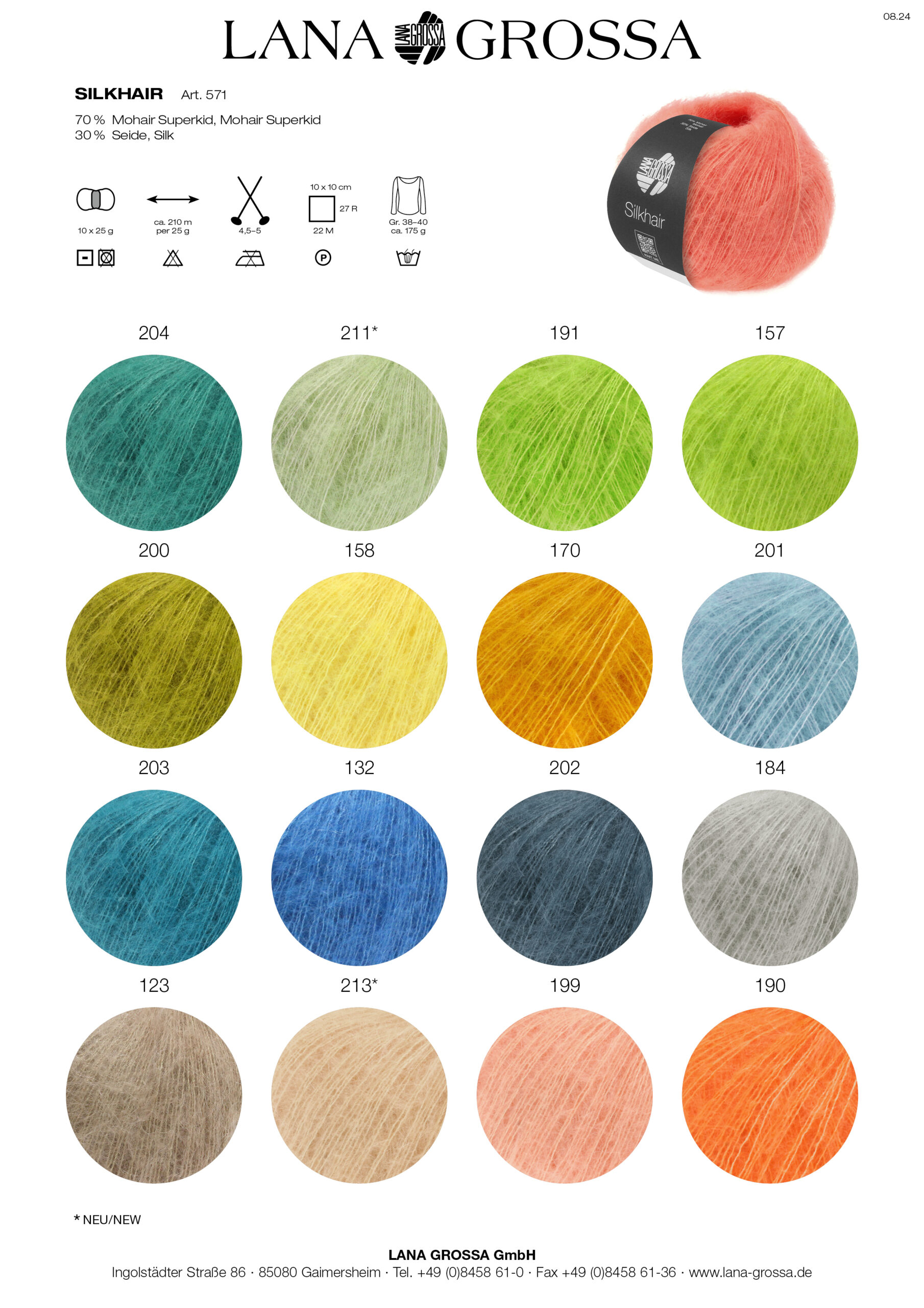 LANA GROSSA Mode mit Wolle Handels- und Vertriebs GmbH SILKHAIR