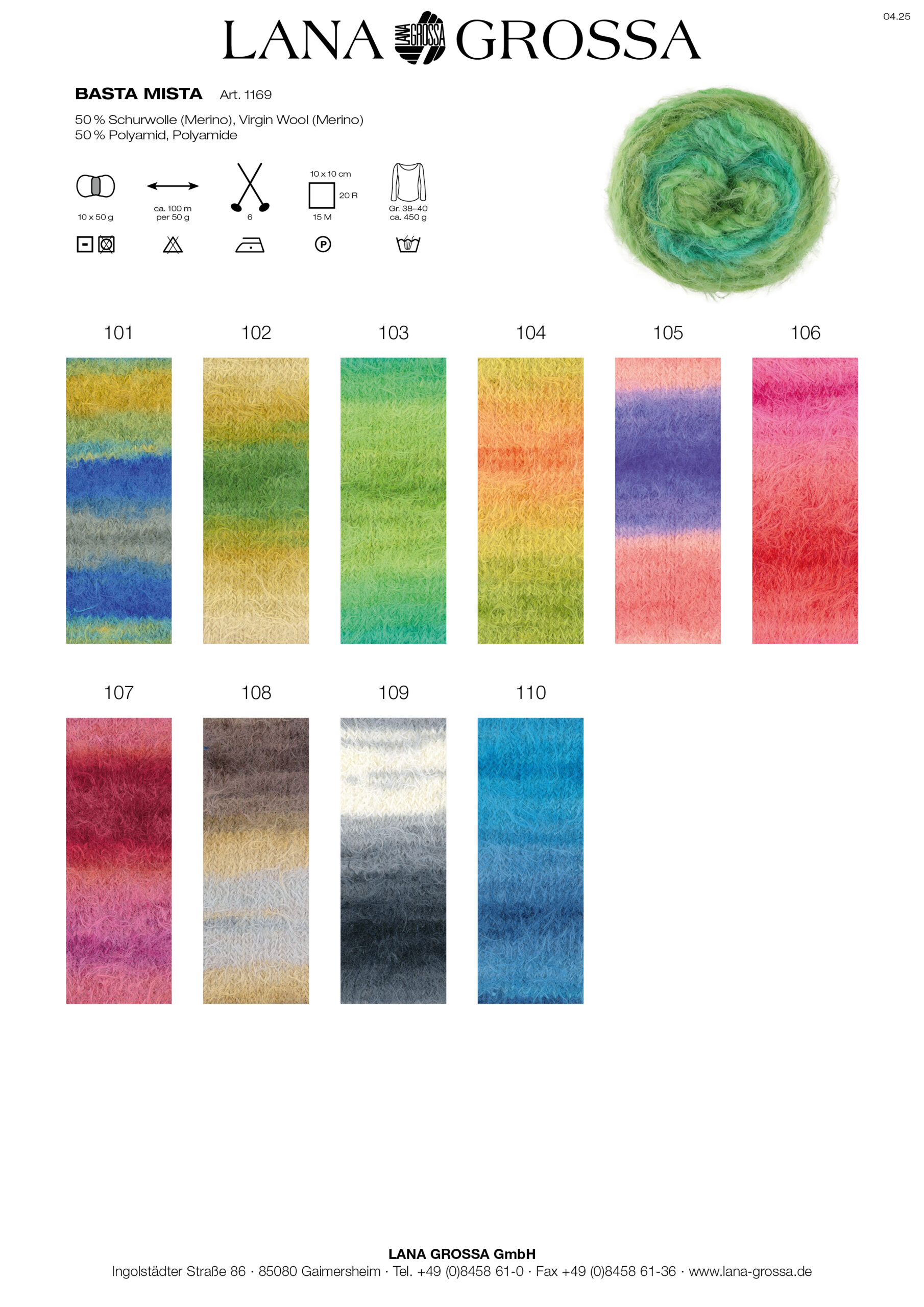 LANA GROSSA Mode mit Wolle Handels- und Vertriebs GmbH BASTA MISTA
