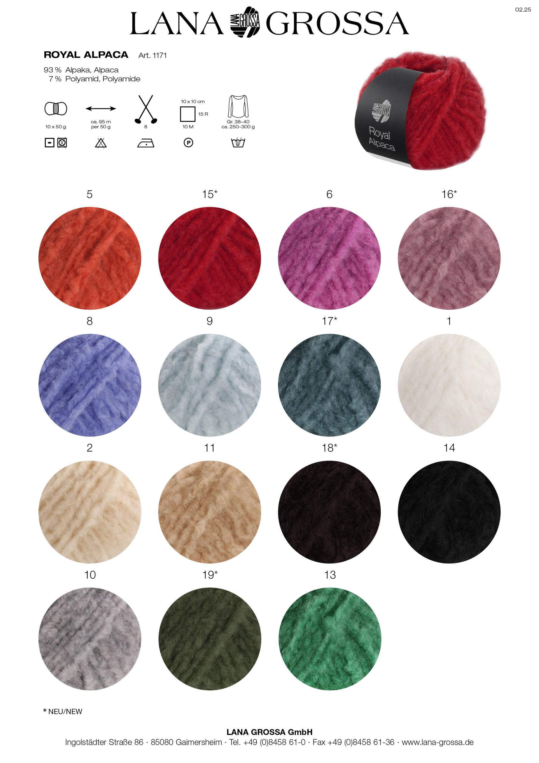 LANA GROSSA Mode mit Wolle Handels- und Vertriebs GmbH ROYAL ALPACA