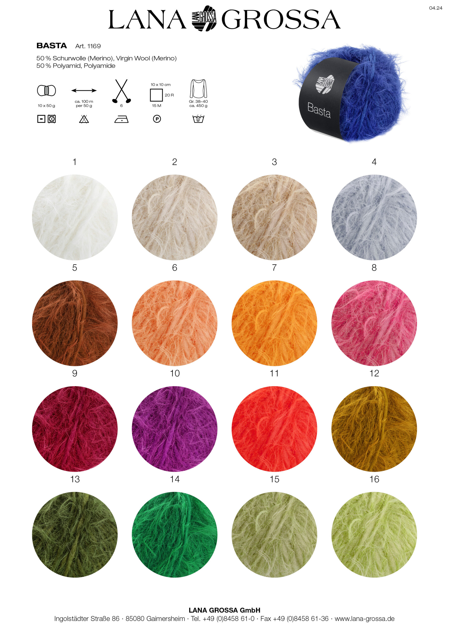 LANA GROSSA Mode mit Wolle Handels- und Vertriebs GmbH BASTA
