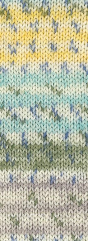 929 Mint/Oliv/Ecru/Taupe/Graublau Gestreift/Gesprenkelt